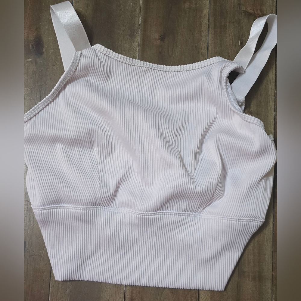 Coral Reef Swim Adventurer Top White Ribbed Large